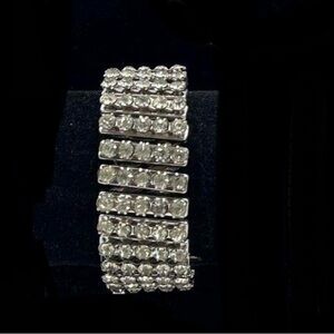 vintage rhinestone expansion (stretch) bracelet Japan